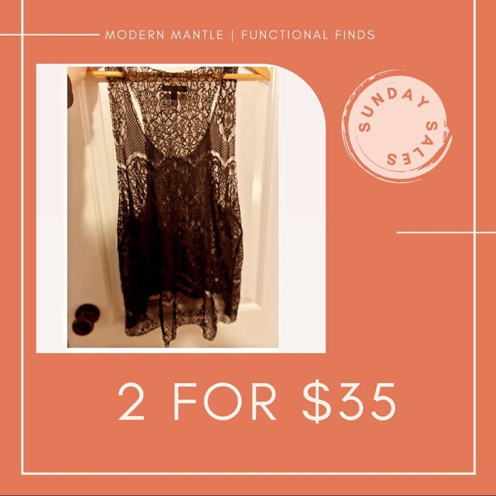 2/$35 TODAY ONLY - Joe’s Jeans Black Lace Tank